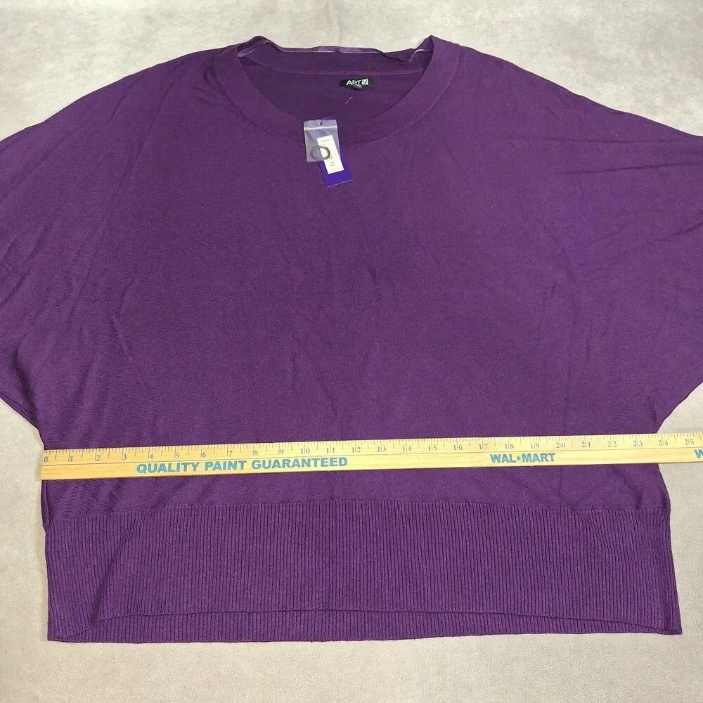 Vintage Y2K Apt 9 2x Purple Shirt Dolman Sleeve